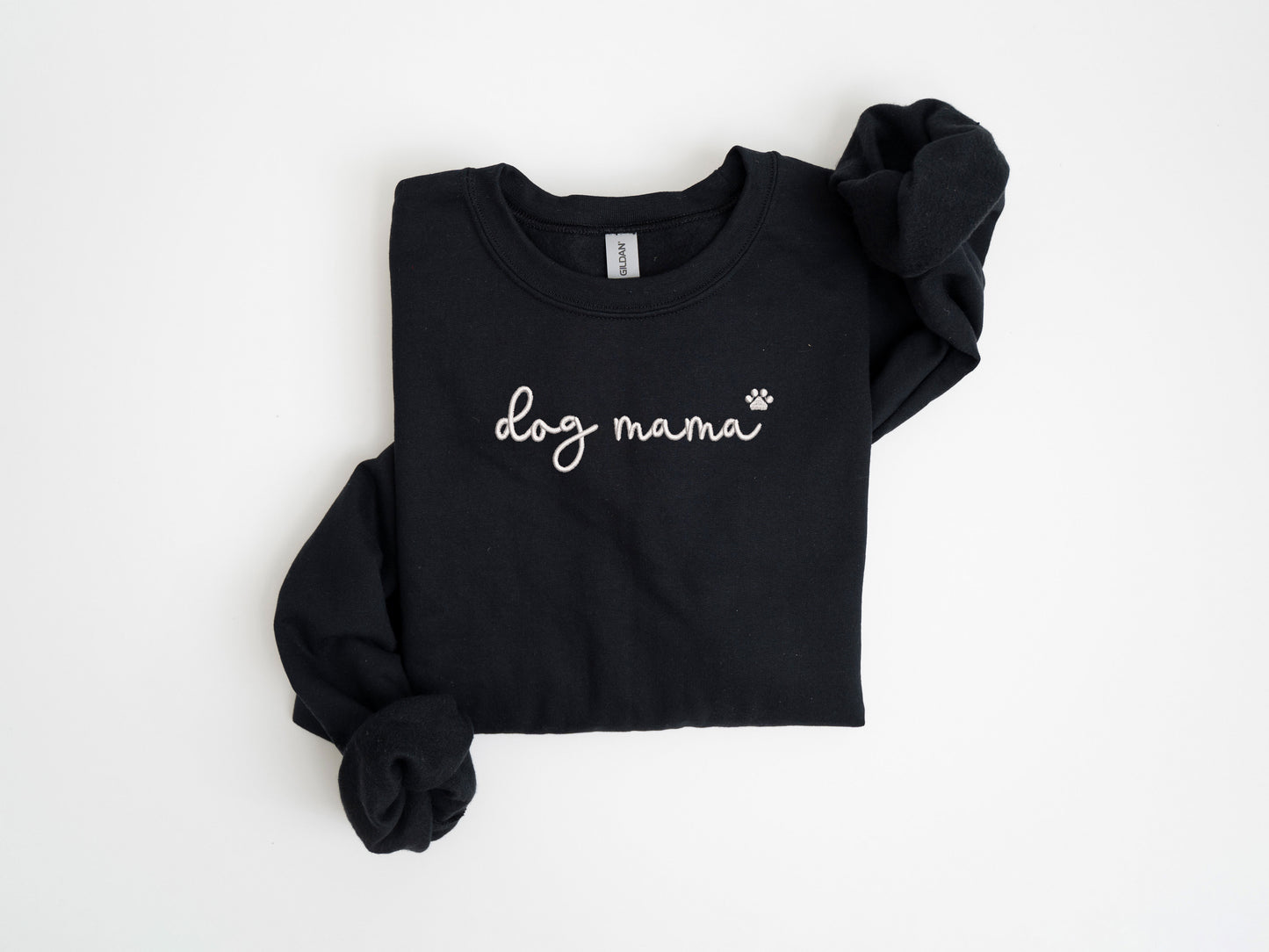 Dog Mama Embroidery Sweatshirts, Dog Mom Gift