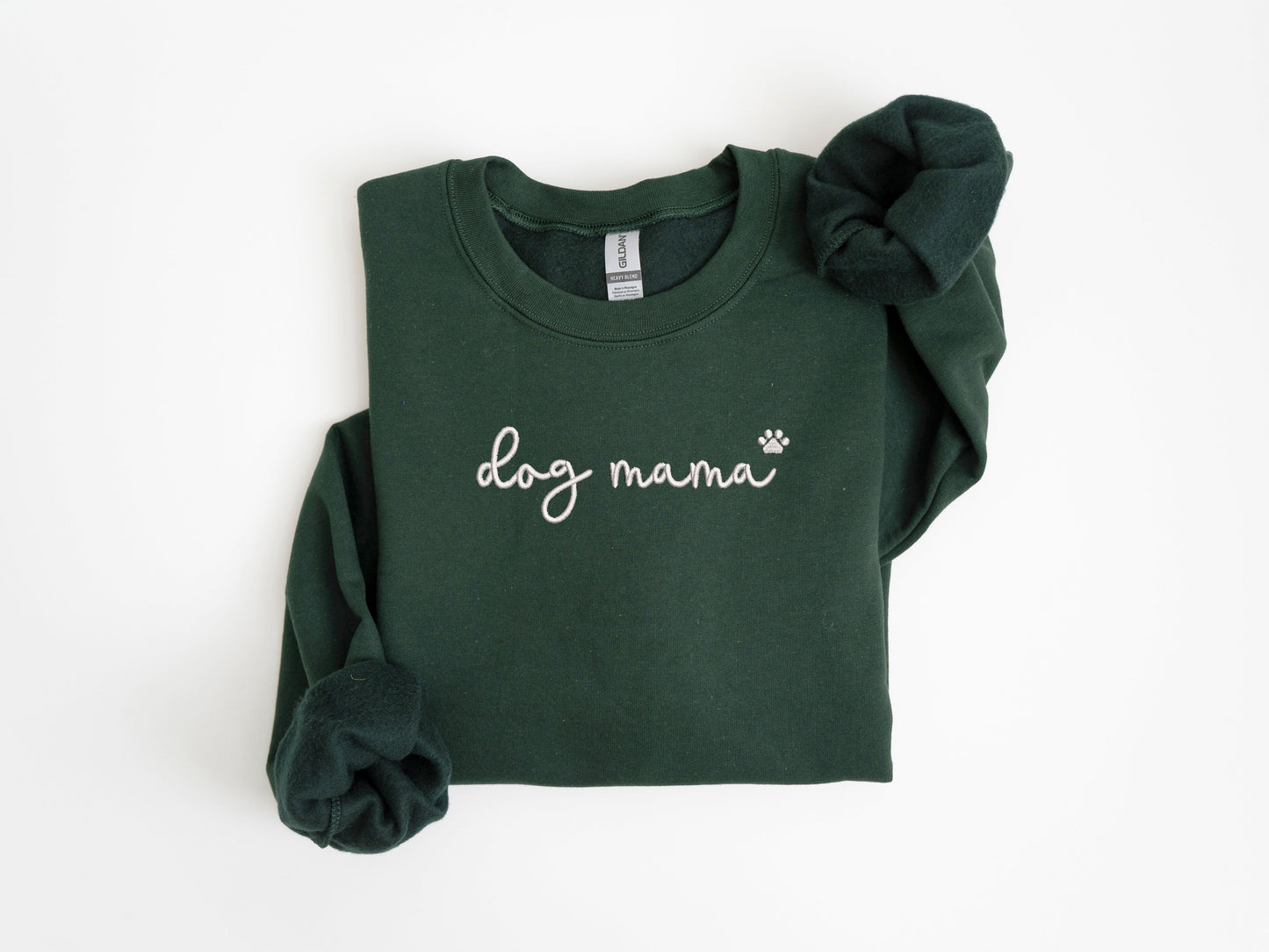 Dog Mama Embroidery Sweatshirts, Dog Mom Gift