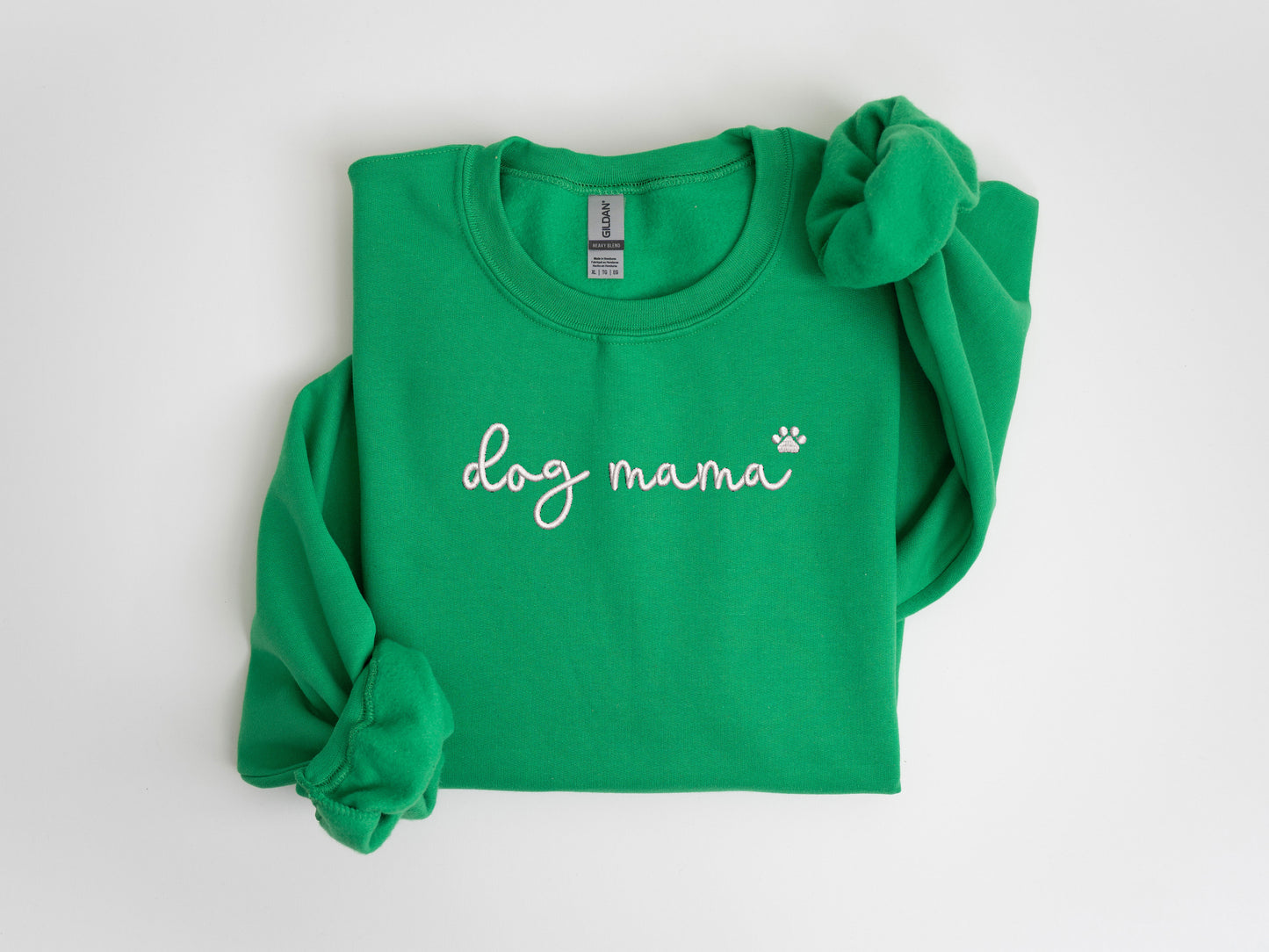 Dog Mama Embroidery Sweatshirts, Dog Mom Gift