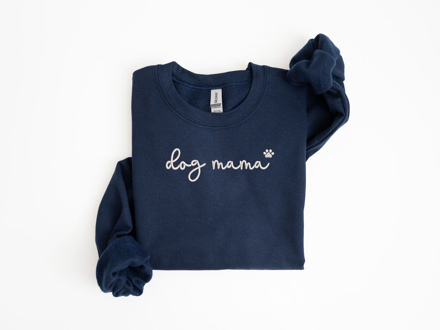 Dog Mama Embroidery Sweatshirts, Dog Mom Gift