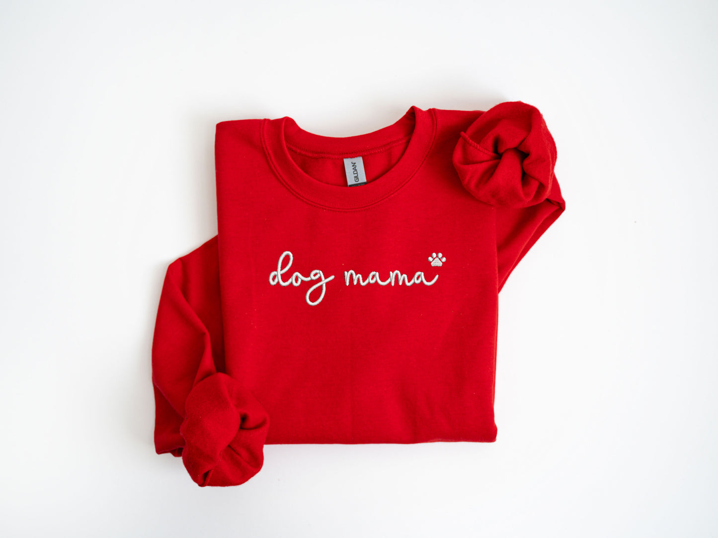 Dog Mama Embroidery Sweatshirts, Dog Mom Gift