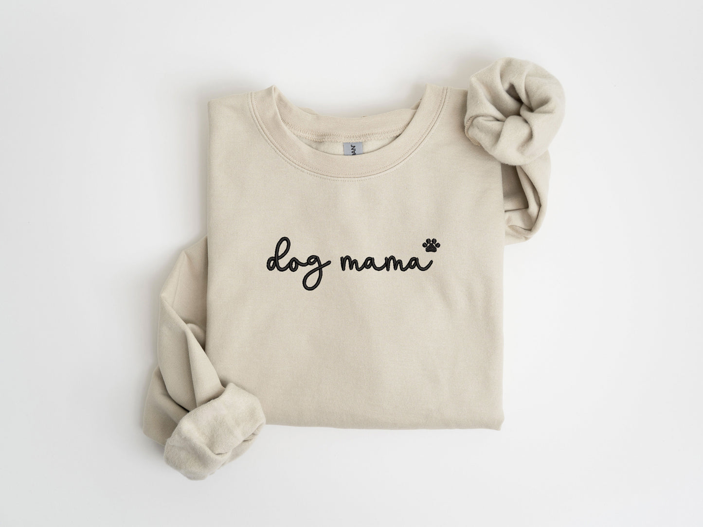 Dog Mama Embroidery Sweatshirts, Dog Mom Gift